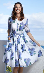 Mrs. Maisal Dress in Blue Hydrangea