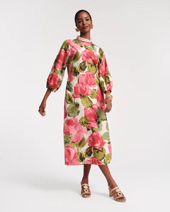 Minnow Maxi Dress in Pretty Peonies