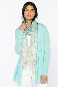 Cashmere Dancing Petals Scarf - Oasis