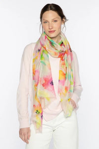 Cashmere Pretty in Pink Posy Scarf