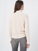 High Neck Cashmere Sweater - Pearl