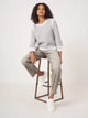 Cotton Knit Sweater - Soft Grey