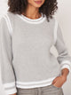 Cotton Knit Sweater - Soft Grey