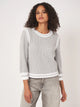 Cotton Knit Sweater - Soft Grey