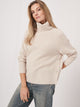 Turtleneck Sweater with Buttoned Sides