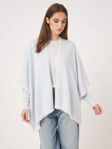 Cashmere Cape w/Fringe - Wave