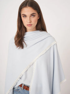 Cashmere Cape w/Fringe - Wave